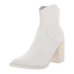 NWT Steve Madden Womens Cate Booties Ankle Boots Bone Leather Size 9.5