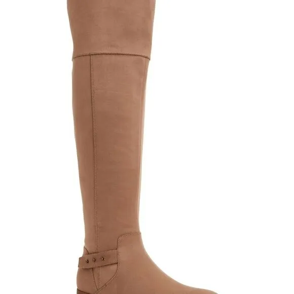 NWT Style &amp; Co. Womens Wide-calf Over-the-knee Boots Fawn Brown 6.5M
