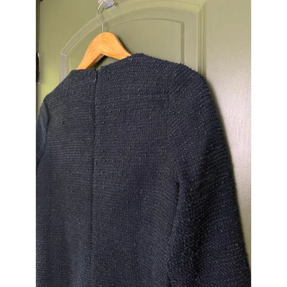 NWT Tuckernuck Navy Tweed Chain Lace‑Up Kelly Mini Vintage Inspired Dress XXS 00