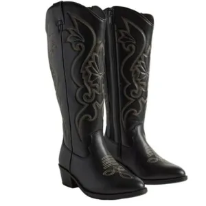 NWT Women’s Torrid Western Knee Boots Black 8.5
