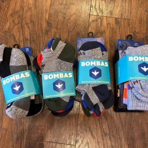 NWT 🍃 Youth BOMBAS Socks - kids ankle &amp; mid-calf socks - bundle - lot - 9T-3
