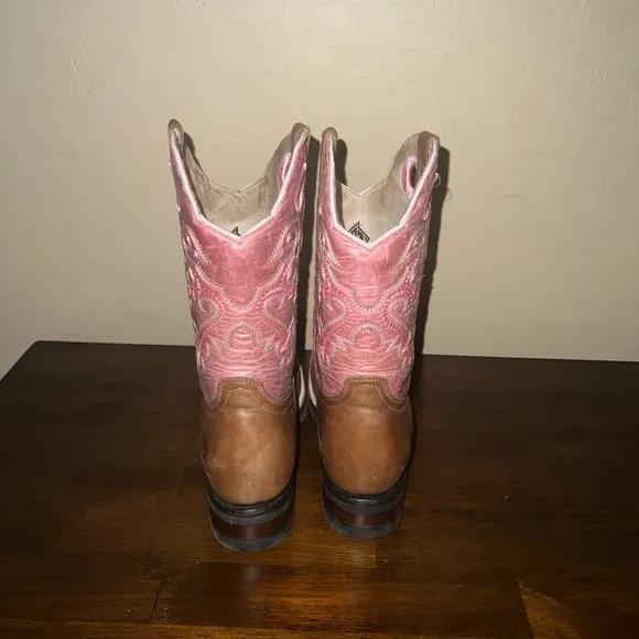 Old West Youth's Broad Square Toe Boots