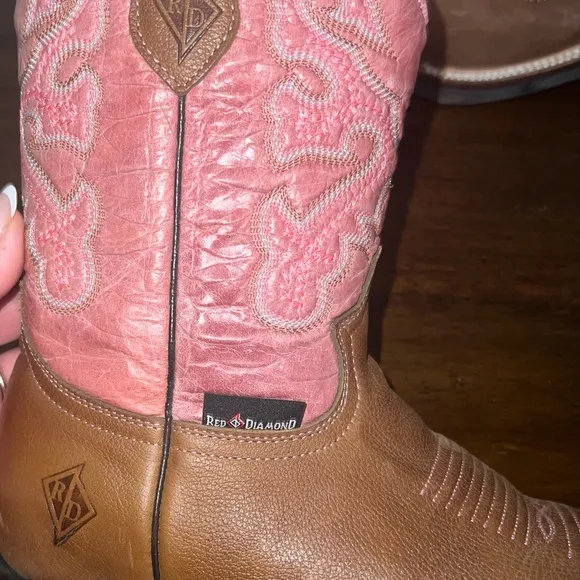 Old West Youth's Broad Square Toe Boots