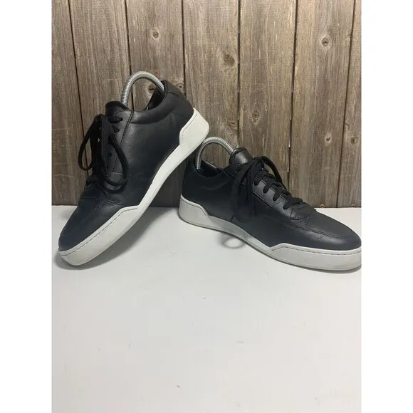 Oliver Cabell Leather Court Sneakers EU 39 Mens Size 6 Black Made in Italy