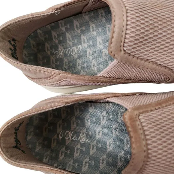 Olukai Ki'ihele Slip-on Sneakers Womens Size 6.5 Rose Dust Pink Slip-on Casual