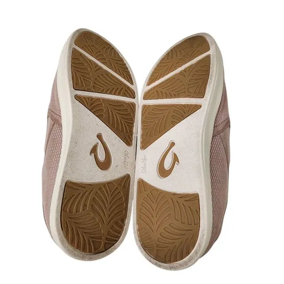 Olukai Ki'ihele Slip-on Sneakers Womens Size 6.5 Rose Dust Pink Slip-on Casual