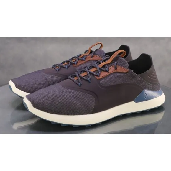 Olukai Nihoa Li Men's Sneakers Shoes Size 11.5 Gray Blue