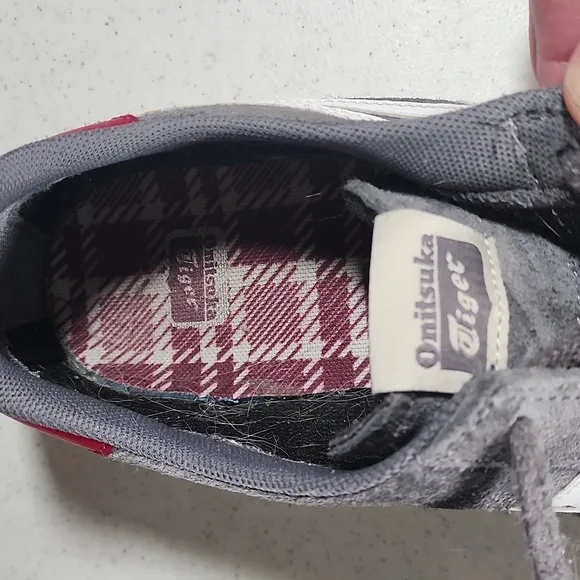 Onitsuka Tiger Men's Gray and White Sneakers Size 10