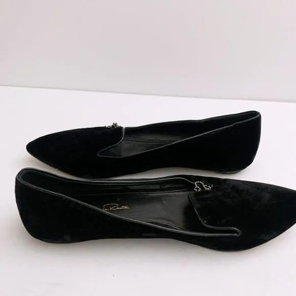 Oscar De La Renta Velvet Loafers