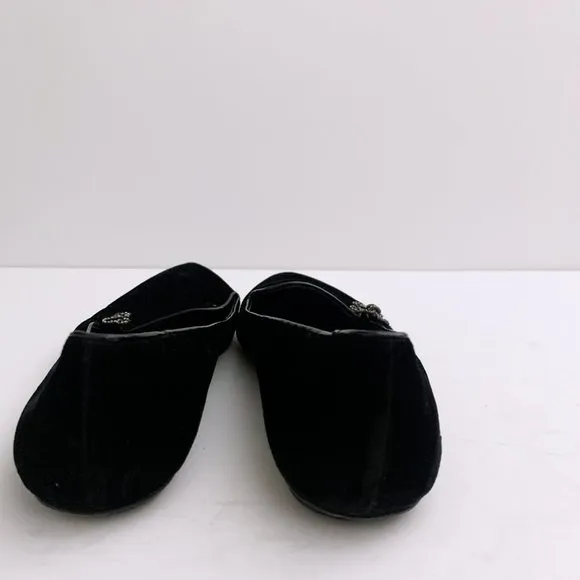Oscar De La Renta Velvet Loafers