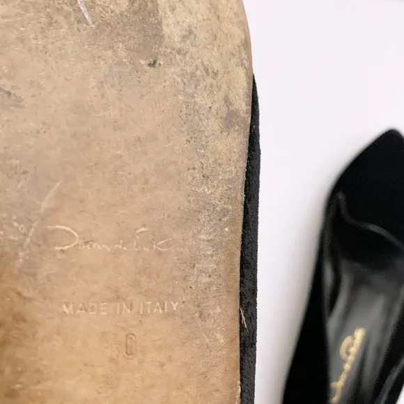 Oscar De La Renta Velvet Loafers