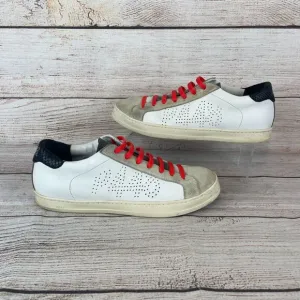 P448 Mens Sz 41 (US 8) Illusion John Italian Leather Low Top Sneakers