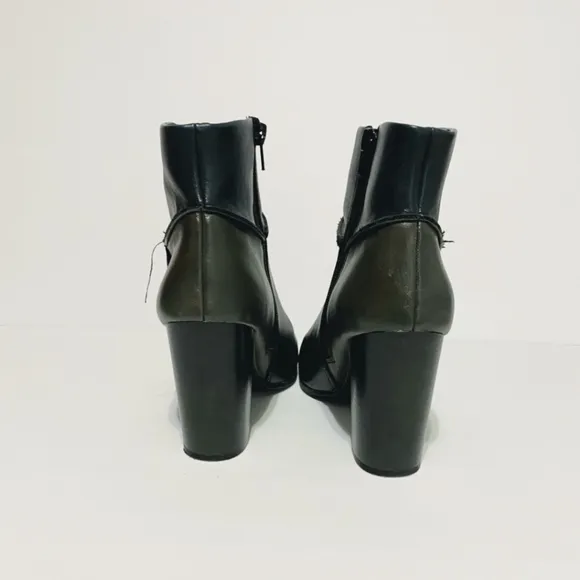 Parker &amp; Sky Colorblock Vegan Leather Booties Ankle Boots