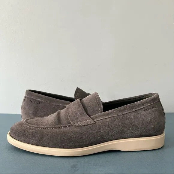 Pastori Decius Hybrid Gray Suede Ash Hybrid Mens Slip On Loafers