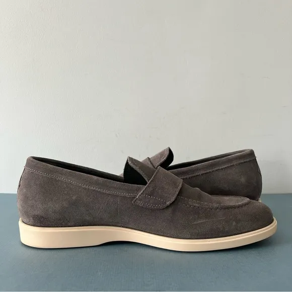 Pastori Decius Hybrid Gray Suede Ash Hybrid Mens Slip On Loafers