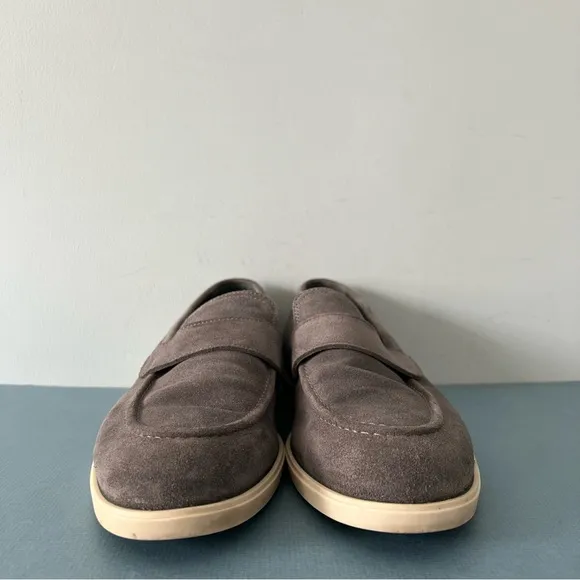 Pastori Decius Hybrid Gray Suede Ash Hybrid Mens Slip On Loafers