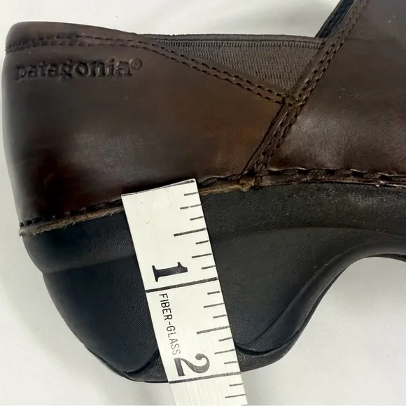 Patagonia BETTER Clog Deep Espresso Leather Slip On Low Heel Loafers