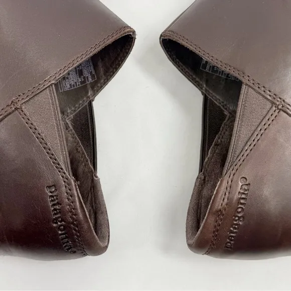 Patagonia BETTER Clog Deep Espresso Leather Slip On Low Heel Loafers