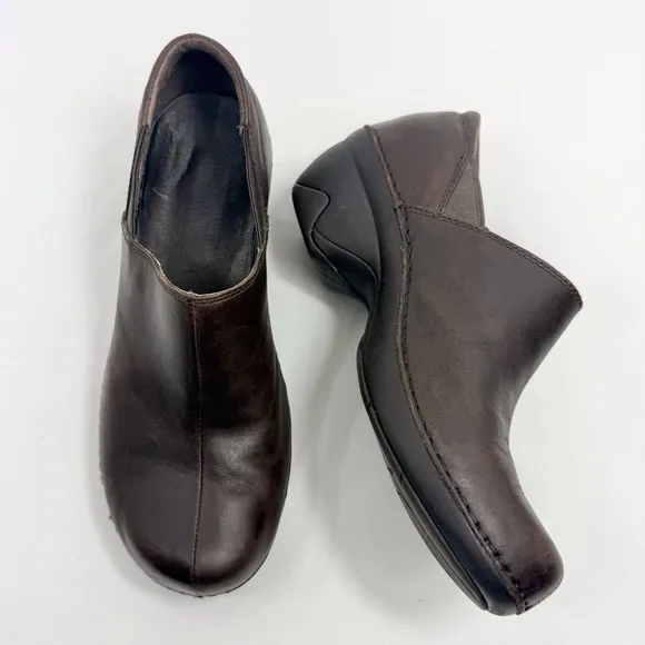 Patagonia BETTER Clog Deep Espresso Leather Slip On Low Heel Loafers