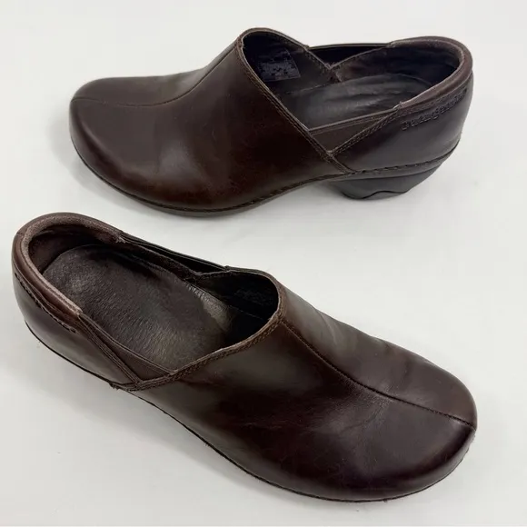 Patagonia BETTER Clog Deep Espresso Leather Slip On Low Heel Loafers
