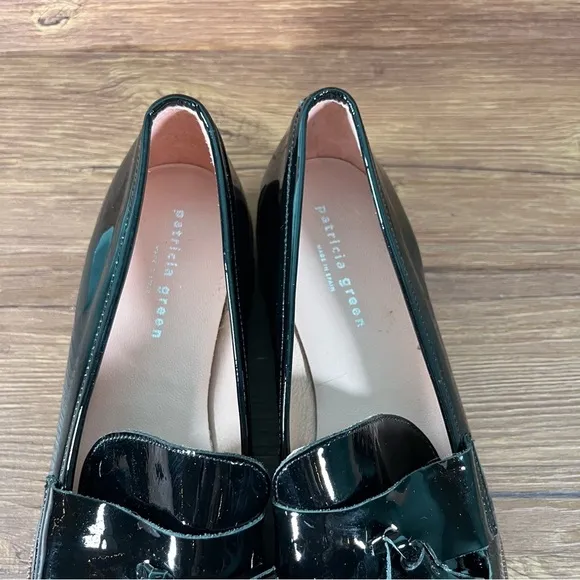 Patricia Green Beckham Patent Leather Tassel Loafers Women’s Size 10 Shoes