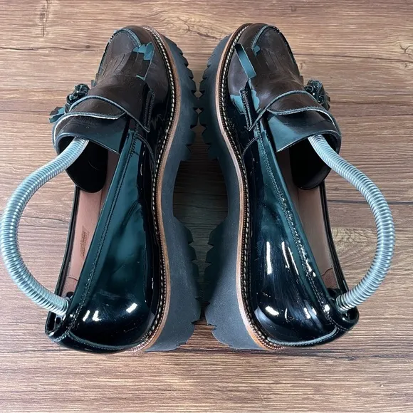 Patricia Green Beckham Patent Leather Tassel Loafers Women’s Size 10 Shoes