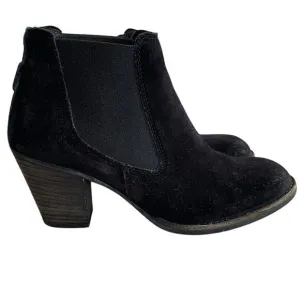 Paul Green Black Suede Chelsea Ankle Boots Slip On Women's US 6 / UK 3.5 EUC