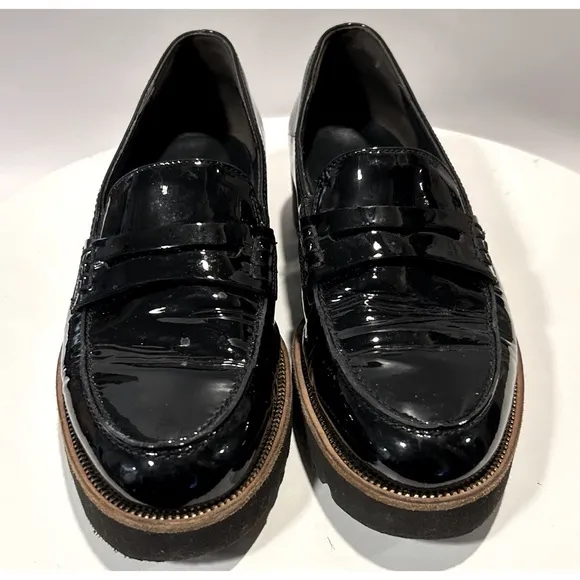 Paul Green Samone Black Patent Leather Loafers