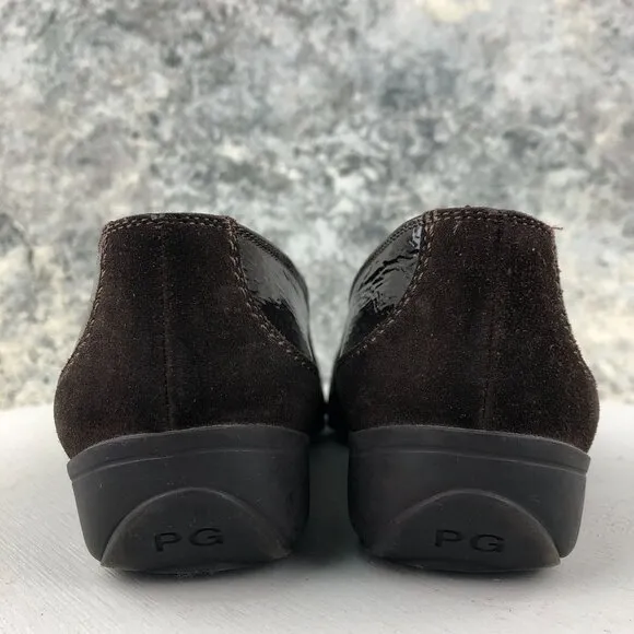 Paul Green Women's UK 4.5 (US 7.5) Sofia Brown Patent Leather Slip On Loafers