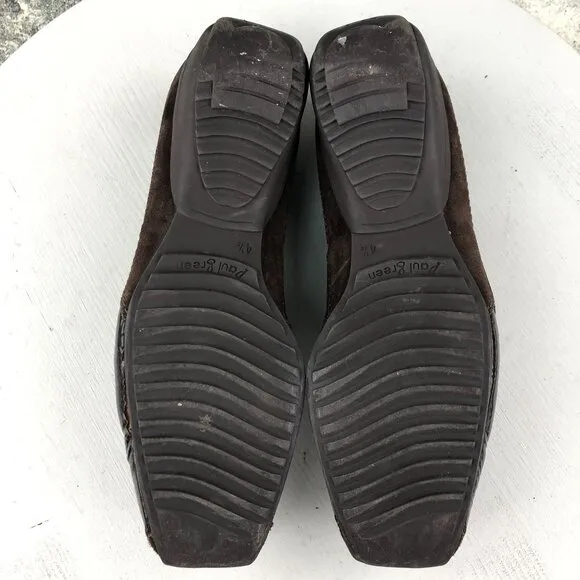 Paul Green Women's UK 4.5 (US 7.5) Sofia Brown Patent Leather Slip On Loafers