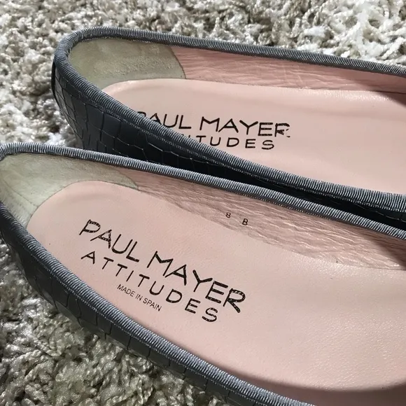 Paul Mayer Country Nadir Ballet Flat Grey Size 8B