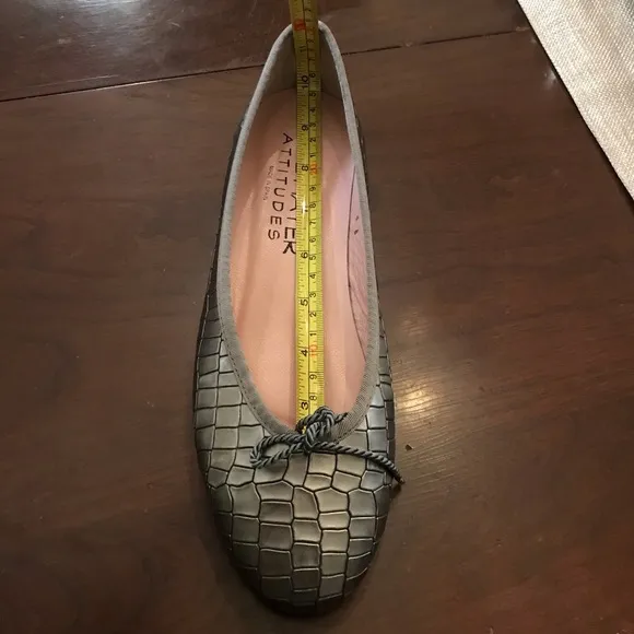 Paul Mayer Country Nadir Ballet Flat Grey Size 8B
