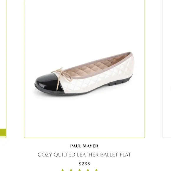 Paul Mayer Country Nadir Ballet Flat Grey Size 8B