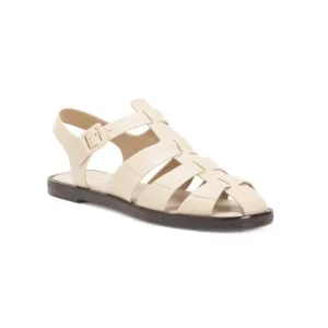 PAULA TORRES Vanilla Handmade In Brazil Leather Paola Flats