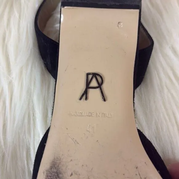 Paul Andrew Rhea black pointed toe flats 41