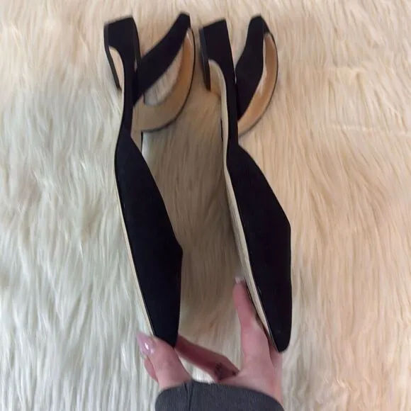 Paul Andrew Rhea black pointed toe flats 41