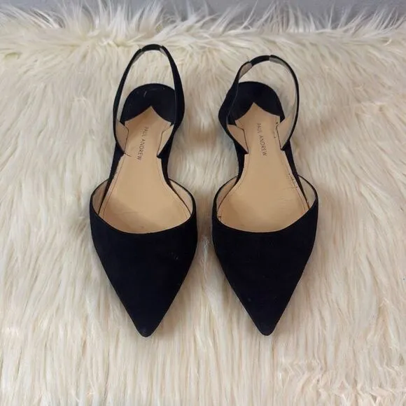 Paul Andrew Rhea black pointed toe flats 41