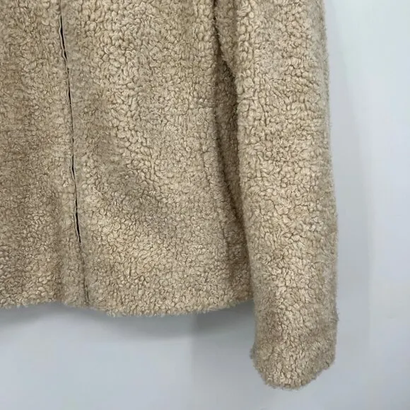 Pendleton Ladies' Fuzzy Zip Jacket Coat Teddy Bear Fall Winter Sherpa Fleece med