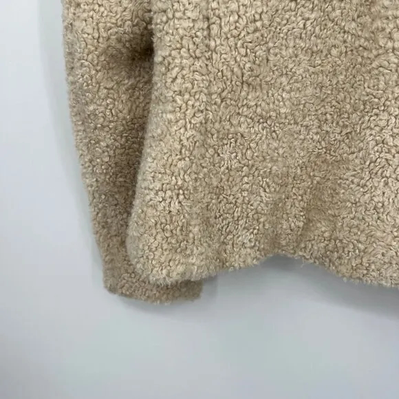 Pendleton Ladies' Fuzzy Zip Jacket Coat Teddy Bear Fall Winter Sherpa Fleece med