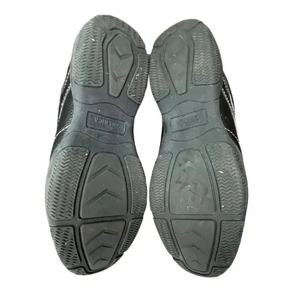 Perry Ellis America Black Leather‎ Loafers Slip On Shoes Men Size 8.5