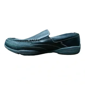 Perry Ellis America Black Leather‎ Loafers Slip On Shoes Men Size 8.5