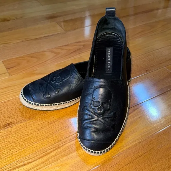 Philipp Plein Skull embossed espadrilles