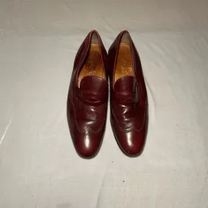 Pierre Cardin Burgundy Leather Loafers Slip-Ons