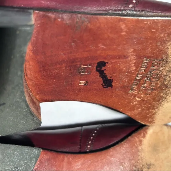 Pierre Cardin Burgundy Leather Loafers Slip-Ons