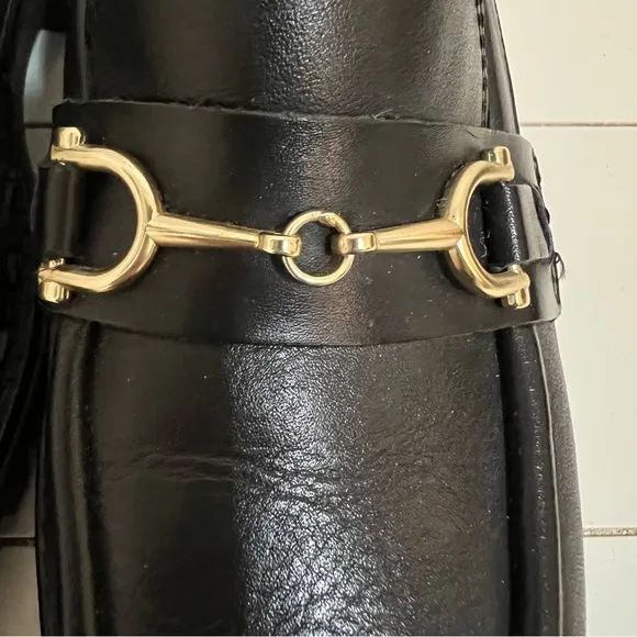 Pikolinos Aviles Chunky Lug Sole Platform Horse Bit Loafers Black Size 7