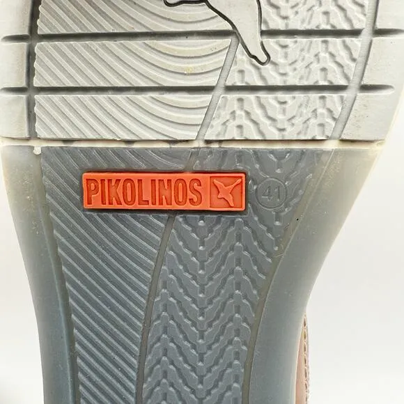 PIKOLINOS Mens Jucar Slip On Loafers EU 41 US 8 Blue Brown Leather NWOB
