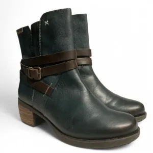 Pikolinos Strappy Dark Cyan Boots - Size 38 EU (7.5/8 US)- Made in Spain