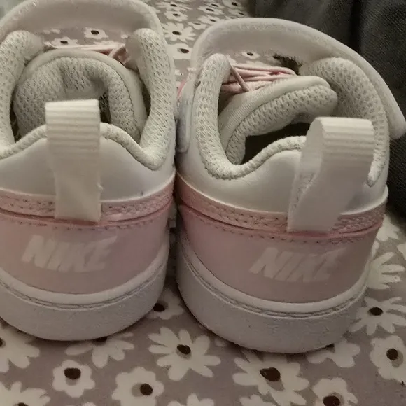 Pink and White Kids Sneakers