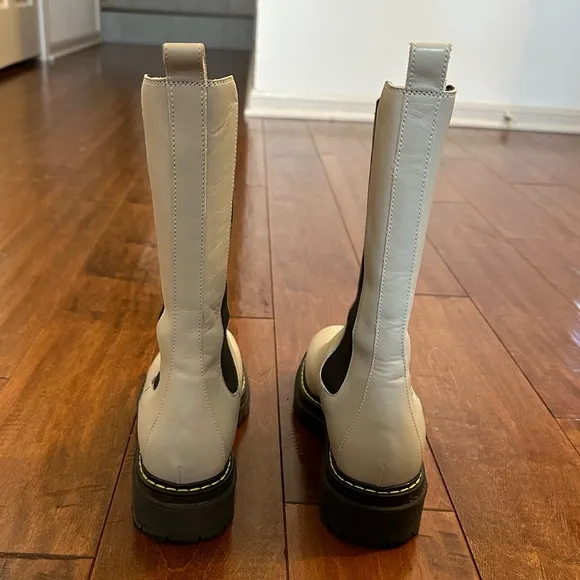 Pinko Gray Natalie Stivale Lug Boots Sz 36 or 6