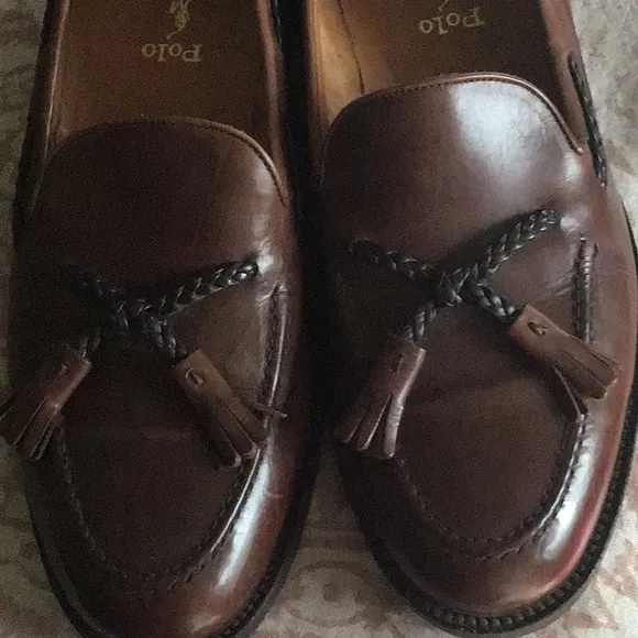 Polo by Ralph Lauren Brown Leather Tassel Loafers
